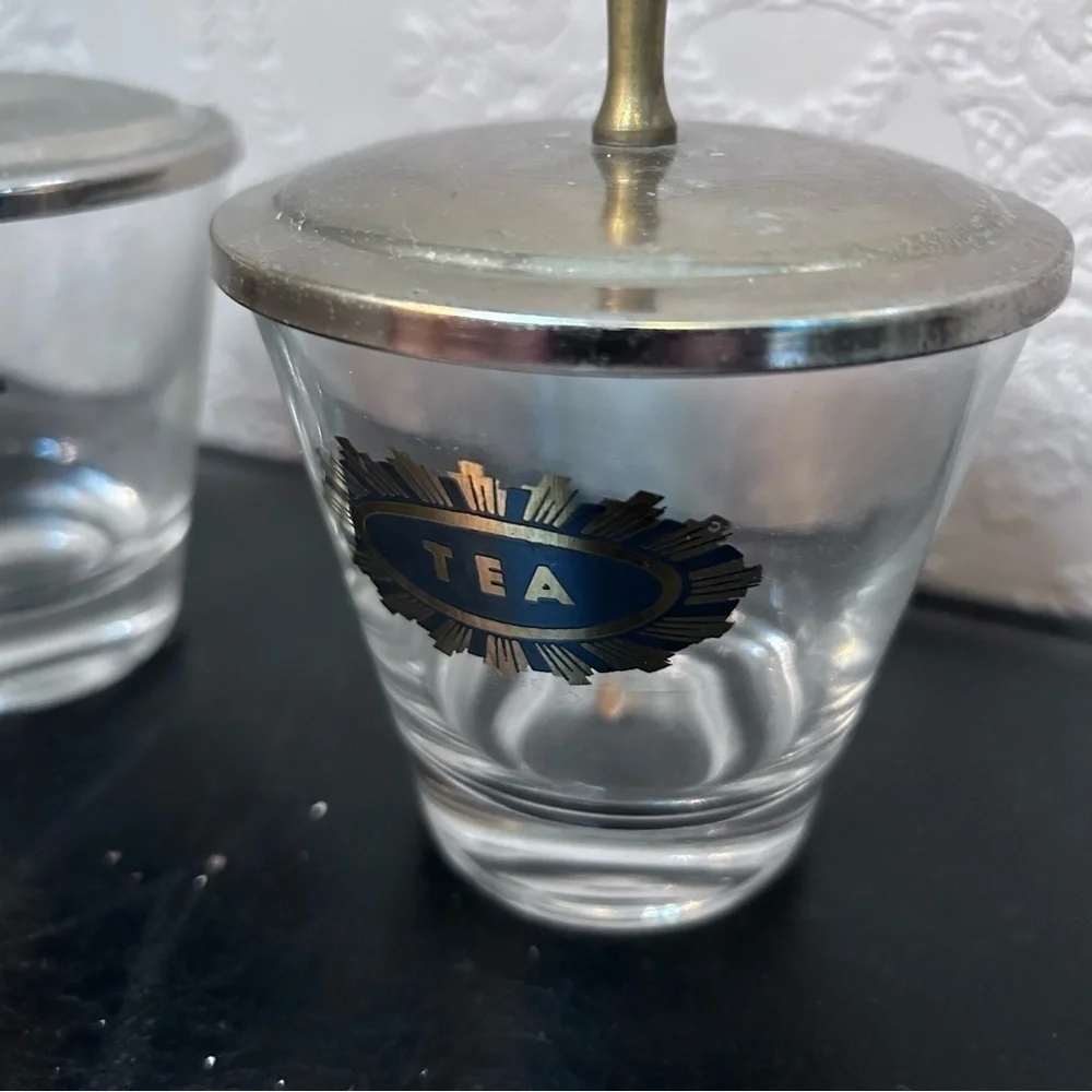 MCM barware coffee tea serve-ware good condition pair